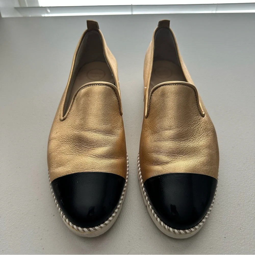 PAUL GREEN ‘Daniella’ Metallic Soft Leather Loafers Women’s Size 9.5 - Picture 4 of 12